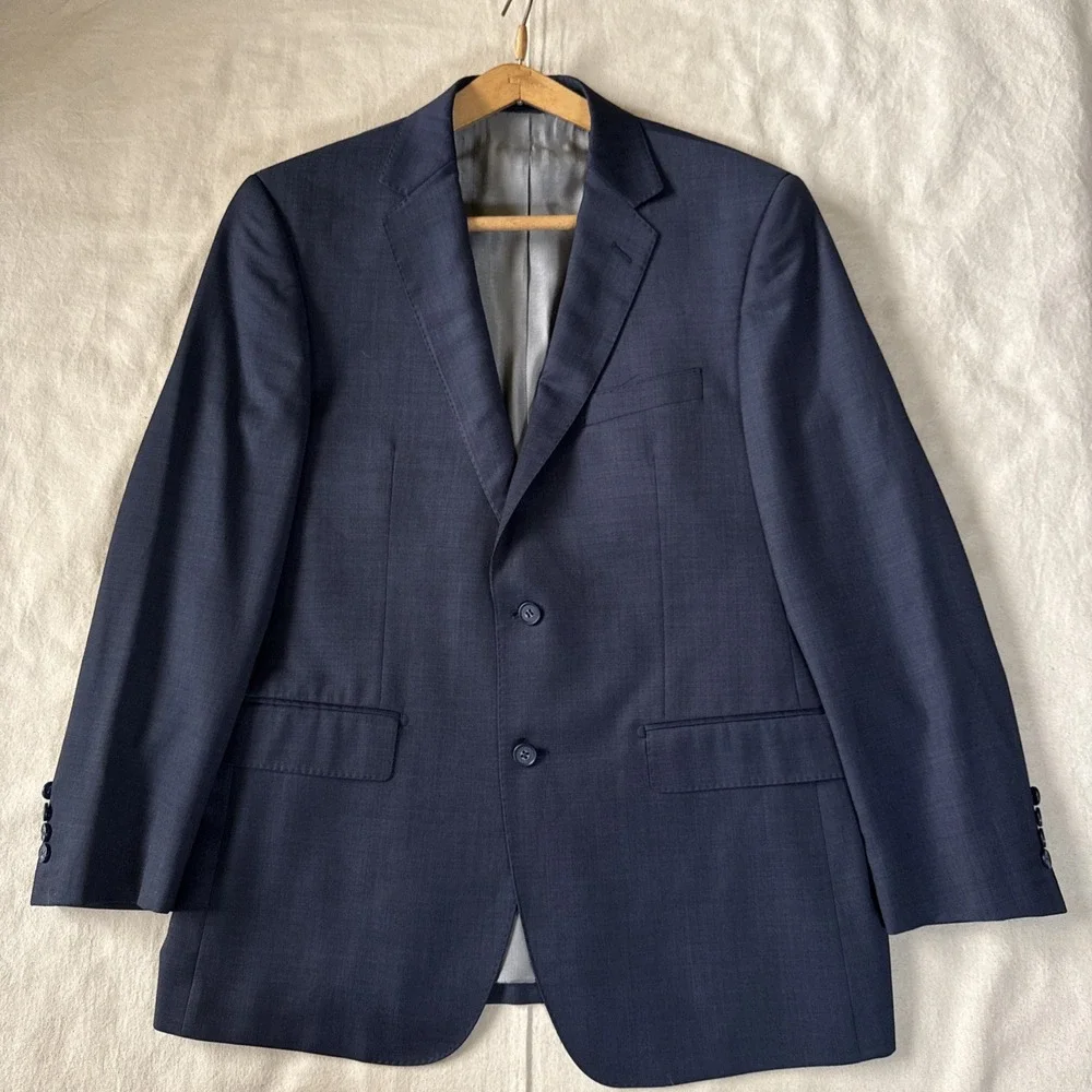 Mattarazi Uomo 2 Piece Suit Men 52R EU blue Super 150s Wool 34X29 Pants